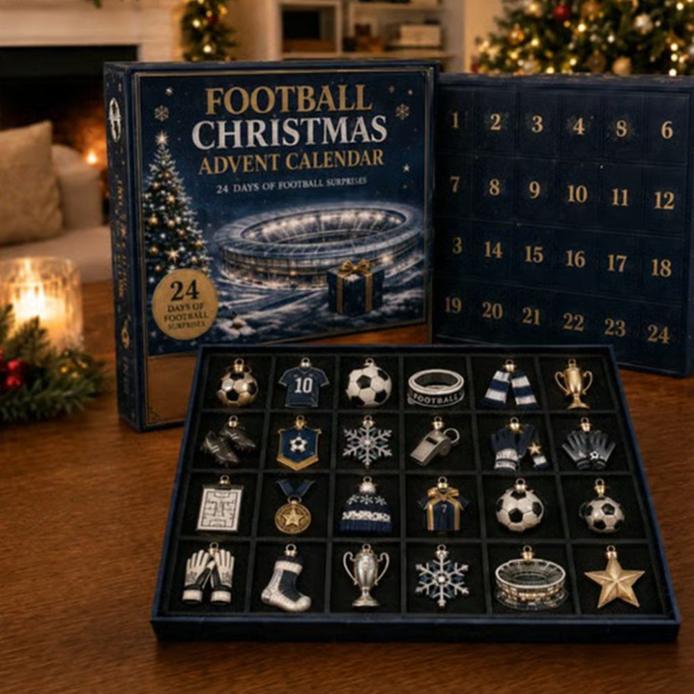 Football Christmas Advent Calendar 2026 24-Day Holiday Countdown Football Gifts For Sports Fans