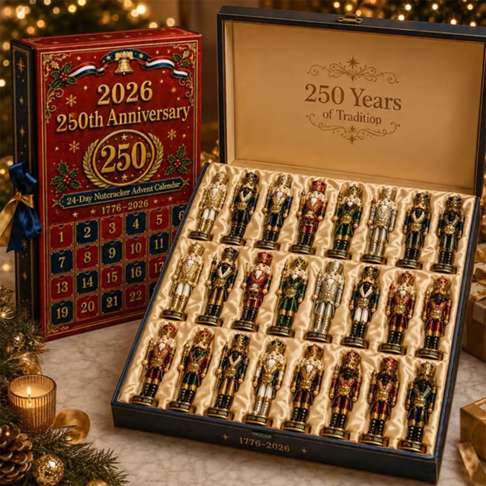 United States Of America 250Th Anniversary 2026 Nutcracker Ornaments Advent Calendar Xmas Decor