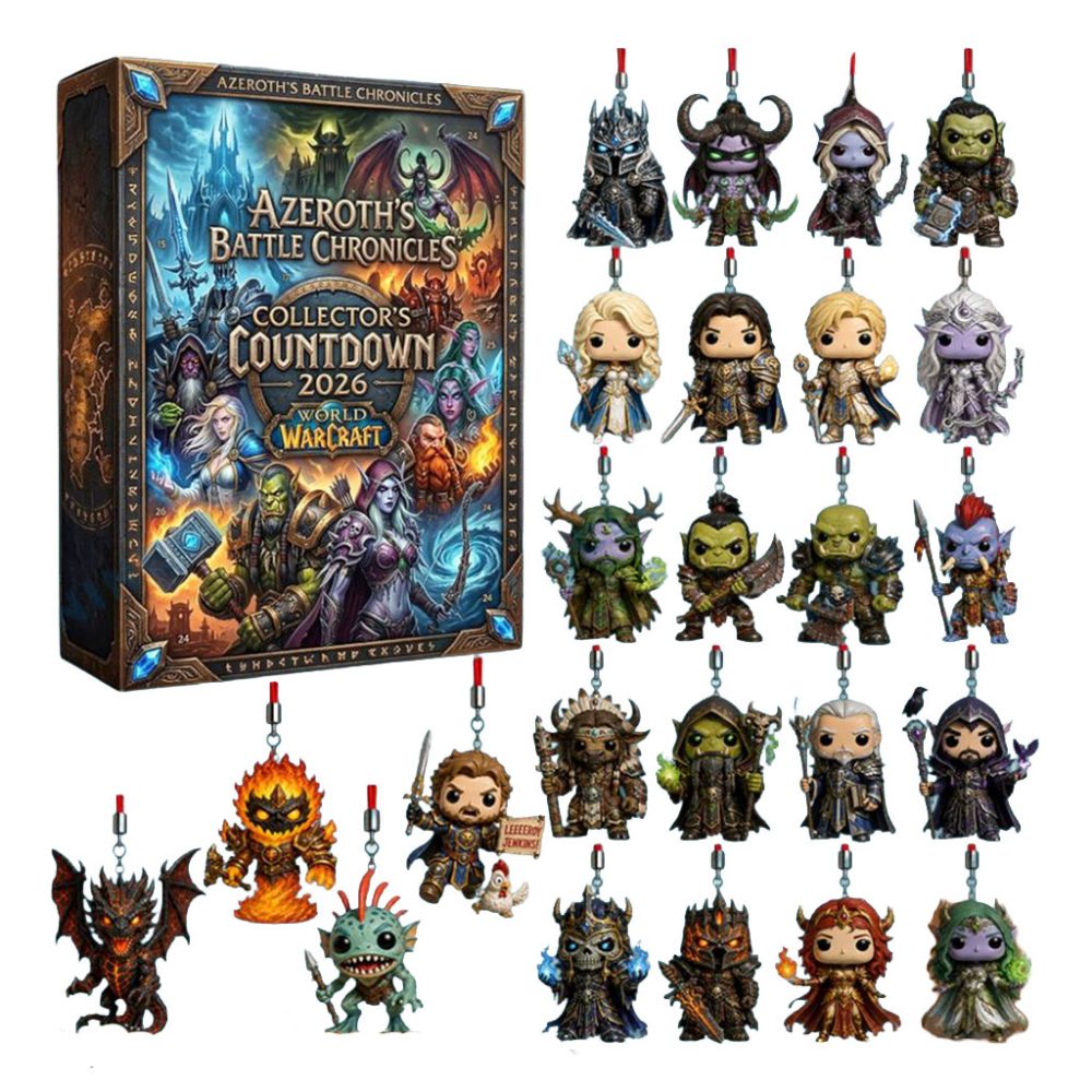 World Of Warcraft Azeroth'S Battle Chronicles 2026 Ornaments Advent Calendar Christmas Countdown