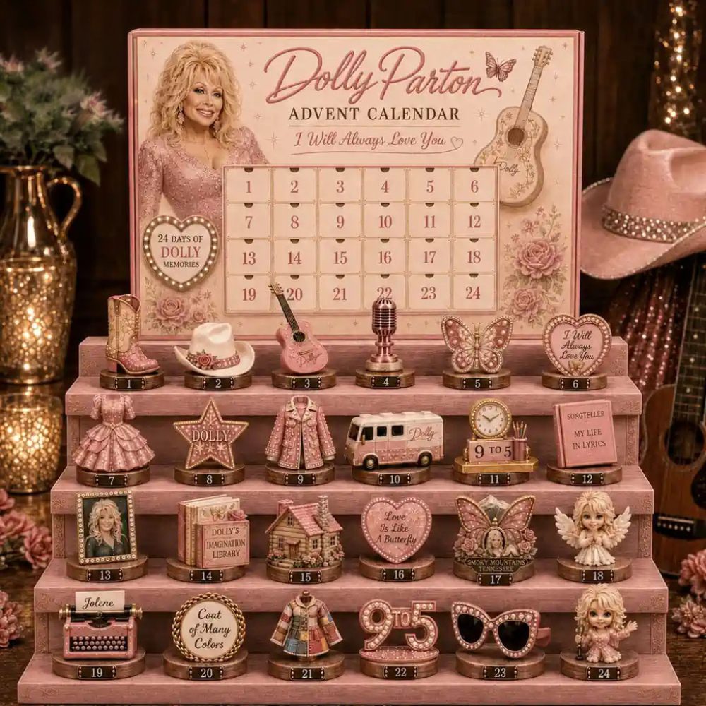 Dolly Parton Advent Calendar 24 Days Of Dolly Parton Memories Merch Gift For Music Lovers