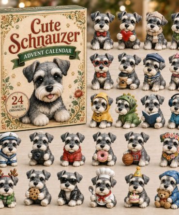 Schnauzer Advent Calendar 2026 24 Days Christmas Mystery Ornaments Dog Lover Holiday Gift