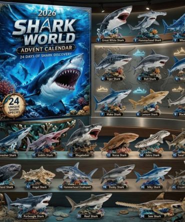 Shark World Advent Calendar 2026 Special Collection Xmas Tree Ornaments Holiday Decor