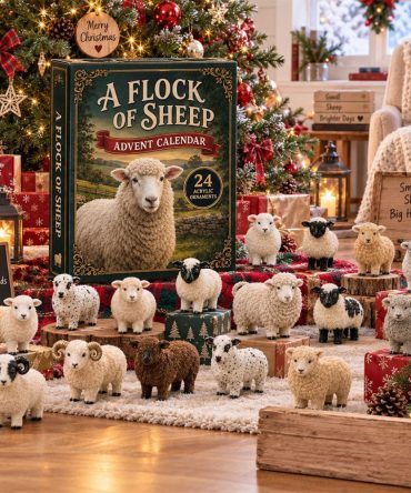 Sheep Advent Calendar 2026 24 Days Christmas Mystery Ornaments Farm Animal Lover Holiday Gift