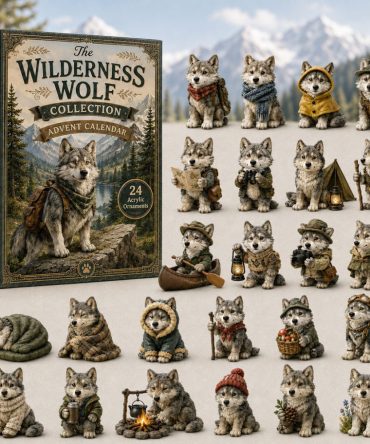 Wilderness Wolf Advent Calendar 2026 24 Days Christmas Mystery Ornaments Wolf Lover Holiday Gift