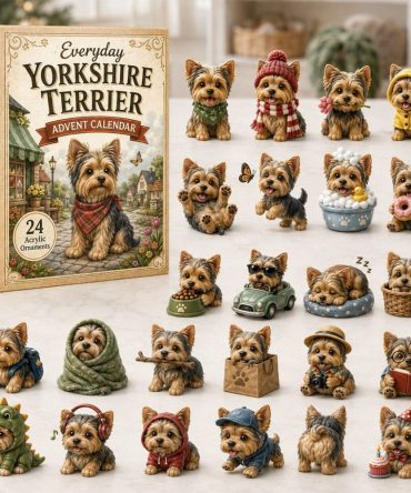 Yorkshire Terrier Advent Calendar 2026 24 Days Christmas Mystery Ornaments Yorkie Lover Holiday Gift