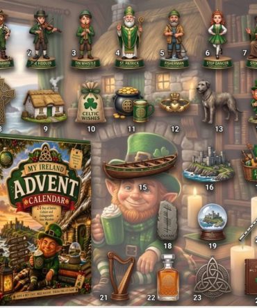 My Ireland Advent Calendar 2026 24-Day Irish Culture And Folklore Acrylic Christmas Ornaments