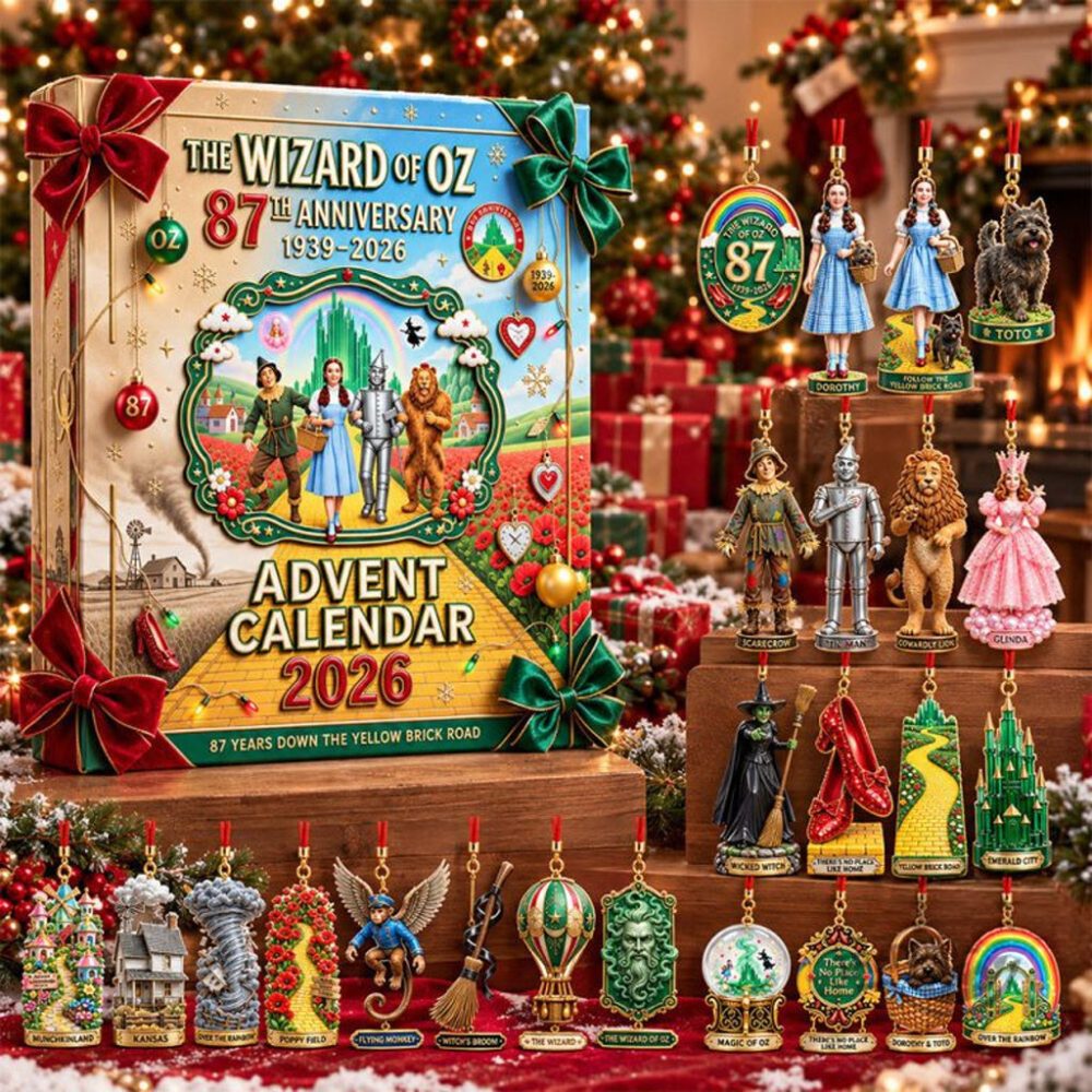 The Wizard Of Oz 87Th Anniversary Advent Calendar 2026 Christmas Tree Ornaments Gift For Bff
