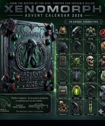 Xenomorph Advent Calendar 2026 Christmas Tree Ornaments Xenomorph Merch Gift For Brothers