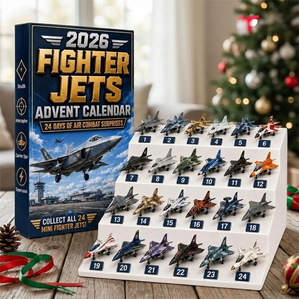 2026 Fighter Jets Miniature Aircraft Advent Calendar Christmas Ornaments Gift For Son