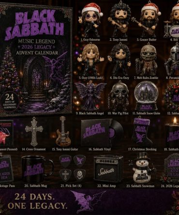 Black Sabbath 2026 Music Legacy Advent Calendar Christmas Ornaments Black Sabbath Merch Gifts