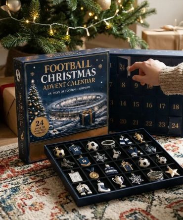 Football Christmas Advent Calendar 2026 24 Days Of Xmas Ornaments Gift For Football Lovers