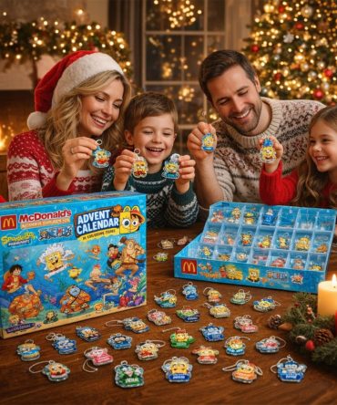 Mcdonald'S X Spongebob Squarepants X One Piece Advent Calendar 2026 Christmas Ornaments Box