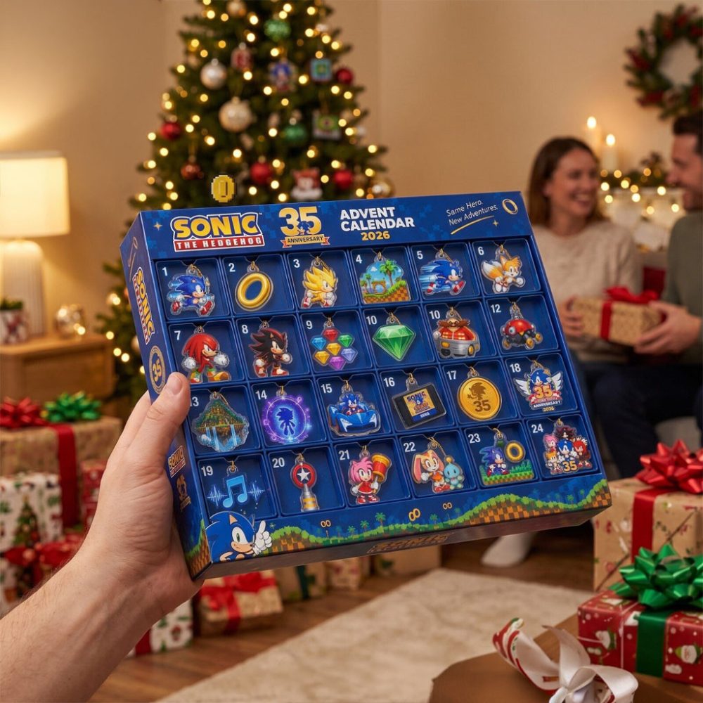 Sonic The Hedgehog 35Th Anniversary Advent Calendar 2026 24 Days Christmas Ornaments Box