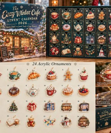 The Cozy Winter Cafe Advent Calendar 2026 24 Days Christmas Ornaments Box Cute Xmas Gifts
