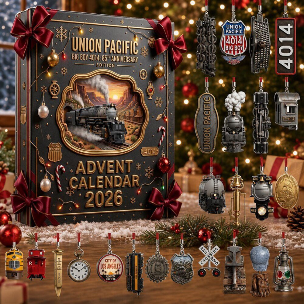 Union Pacific Big Boy 4014 85Th Anniversary Advent Calendar 2026 Christmas Ornaments Decor