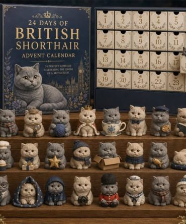 24 Days Of British Shorthair Blind Box Advent Calendar Christmas Ornaments Gifts For Cat Lovers