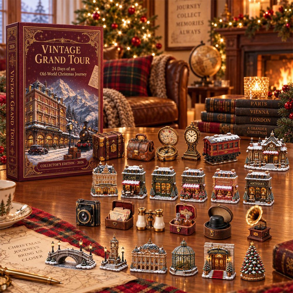 24 Days Of Vintage Grand Tour Advent Calendar Christmas Ornaments Best Gift For Xmas
