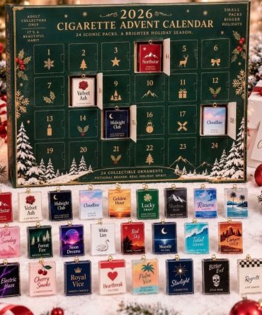 2026 Cigarette Advent Calendar 24 Collectible Acrylic Christmas Tree Ornaments Gift For Xmas