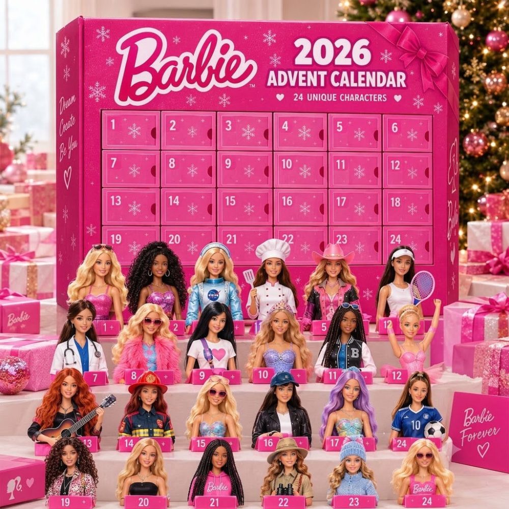 Barbie 2026 Advent Calendar 24 Unique Characters Christmas Ornaments Xmas Gifts For Sisters