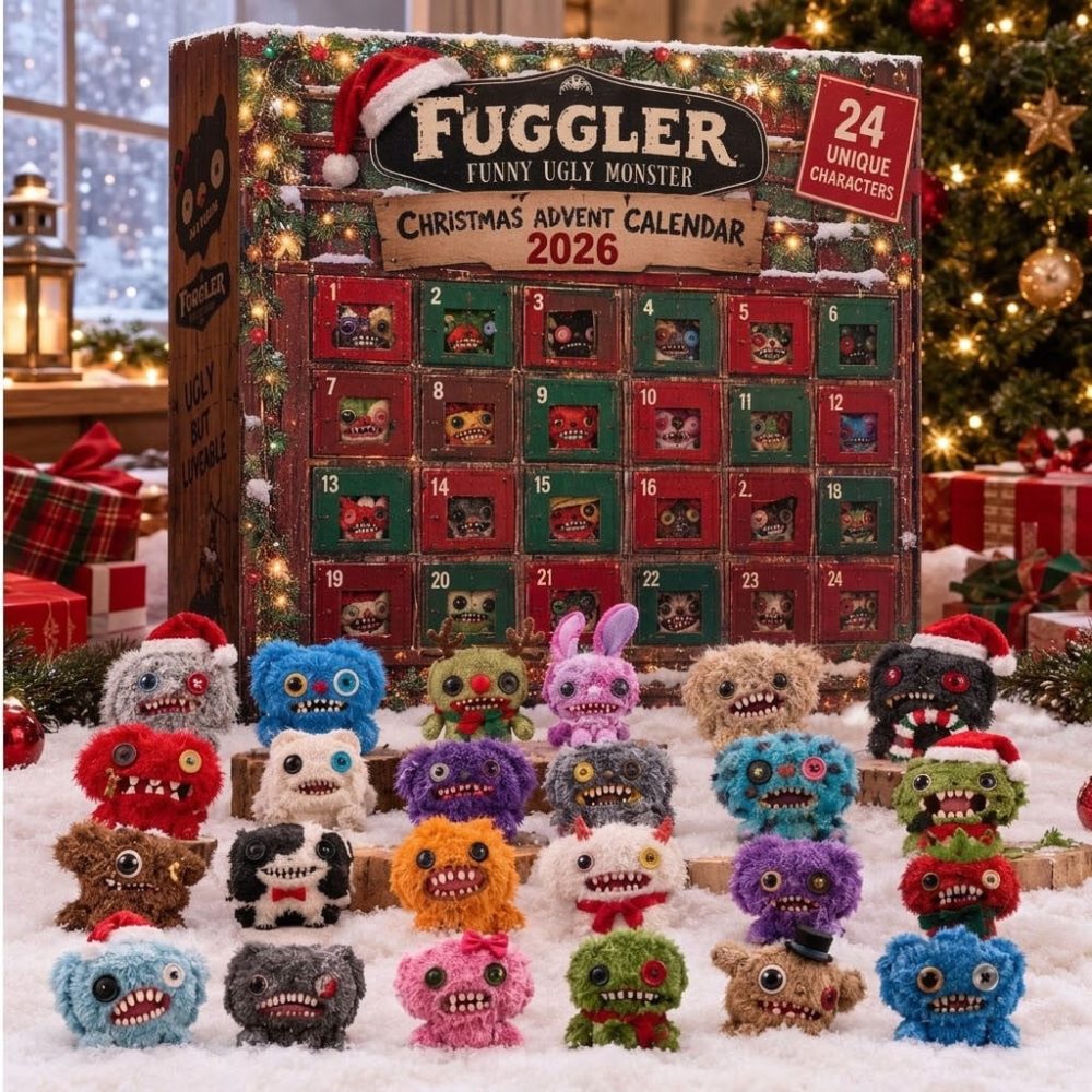 Fuggler Funny Ugly Monster Christmas Advent Calendar 2026 Xmas Tree Ornaments Holiday Gifts