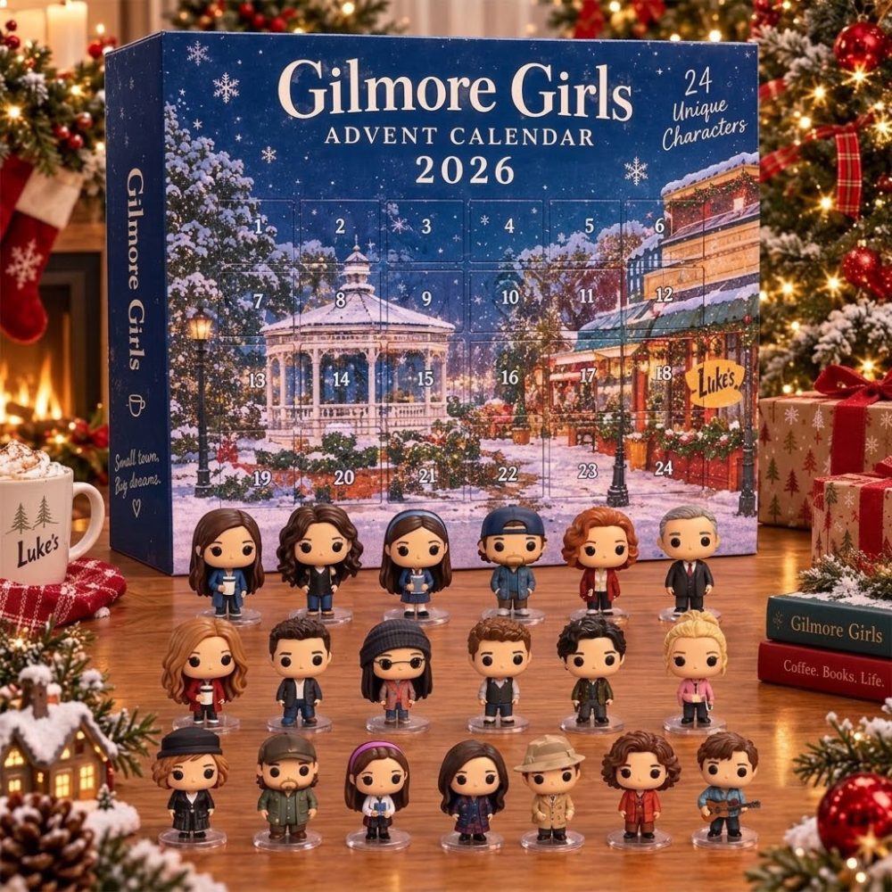 Gilmore Girls Advent Calendar 2026 24 Unique Characters Christmas Ornament Gilmore Girls Merch