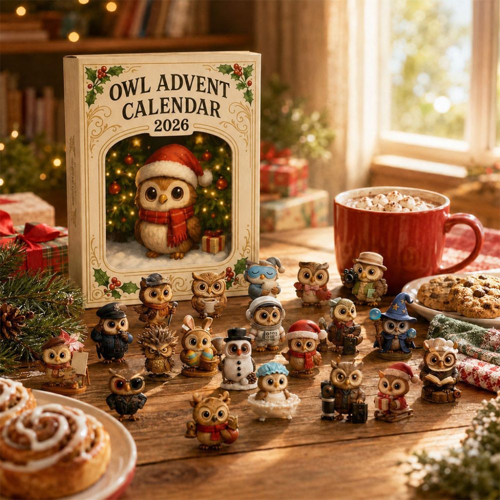 Owl Christmas Countdown Advent Calendar 2026 Xmas Tree Ornaments Gifts For Owl Lovers