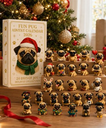 Pug Christmas Advent Calendar 24 Days Of Joy Holiday Collection Xmas Ornaments Pug Lover Gifts