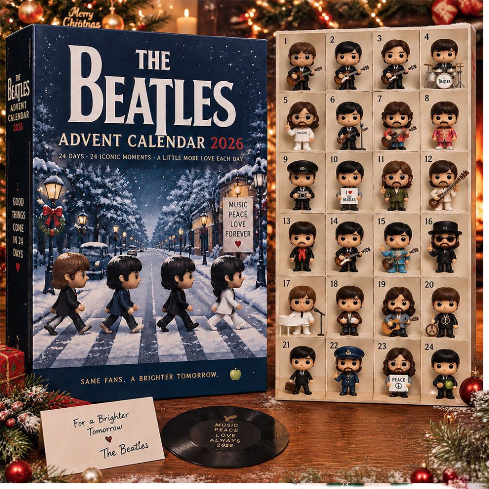 The Beatles Advent Calendar 2026 24 Days Of Holiday Christmas Ornaments The Beatles Merch Decor