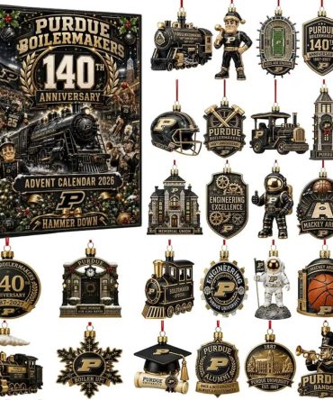 Purdue Boilermakers 140Th Anniversary Advent Calendar 2026 Christmas Ornaments Holiday Decor