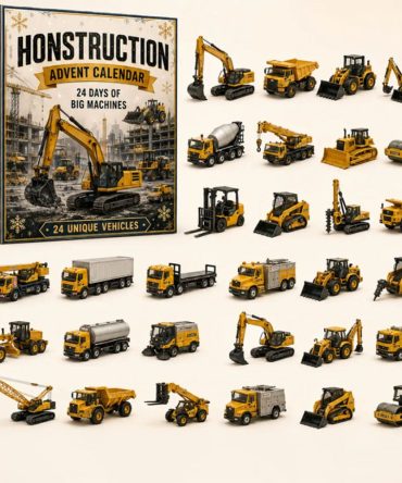Construction Vehicles Advent Calendar 2026 24 Days Of Big Machines Christmas Ornaments Decor