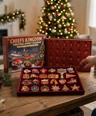 Kansas City Chiefs Christmas Advent Calendar 2026 Xmas Ornaments Chiefs Merch Football Gifts