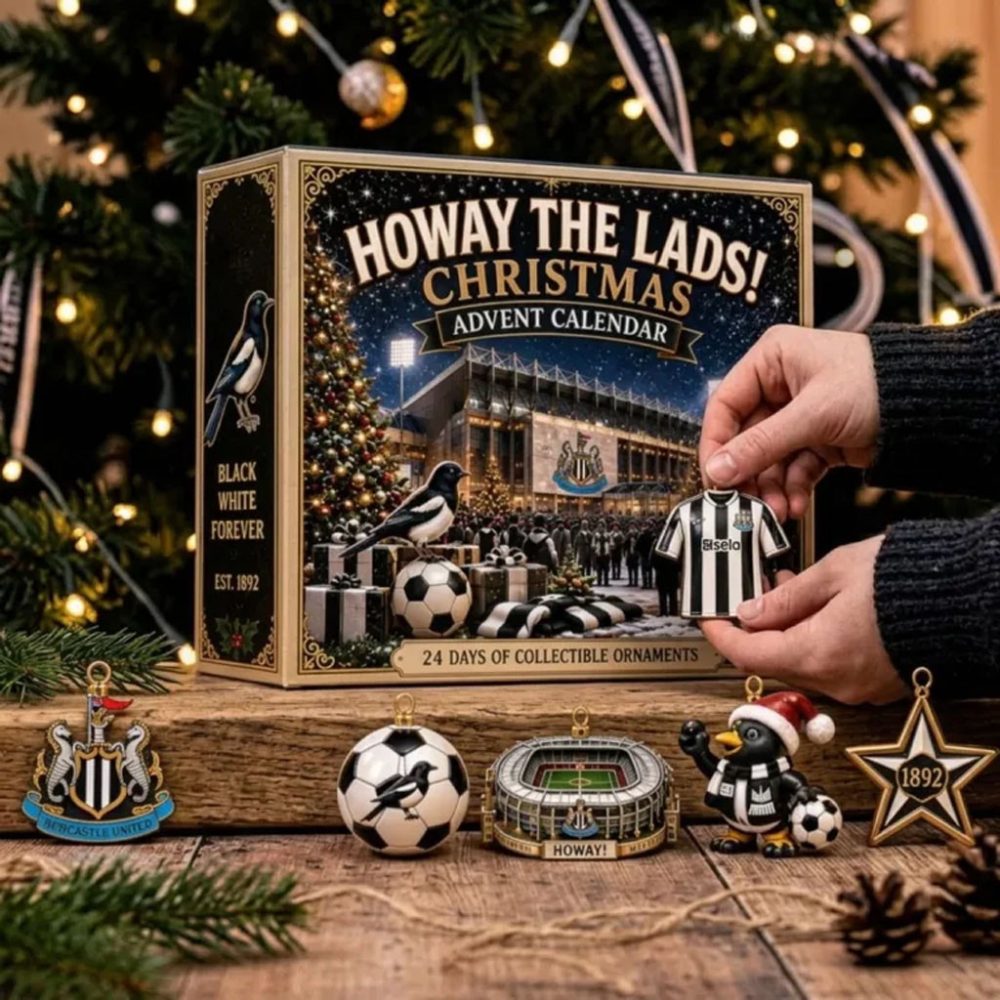 Newcastle United Football Christmas Advent Calendar Xmas Ornaments Newcastle United Fc Merch