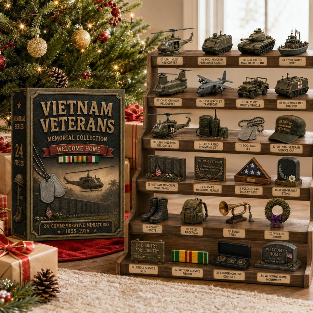 Vietnam Veterans Advent Calendar 2026 Memorial Christmas Ornaments Xmas Gift For Military