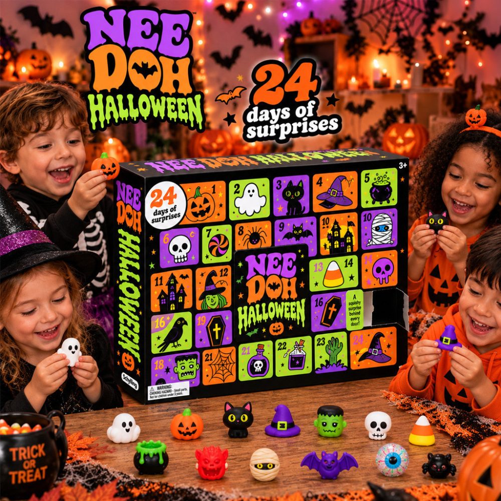 2026 Needoh Halloween Advent Calendar 24 Days Of Spooky Ornaments Needoh Merch Halloween Gifts