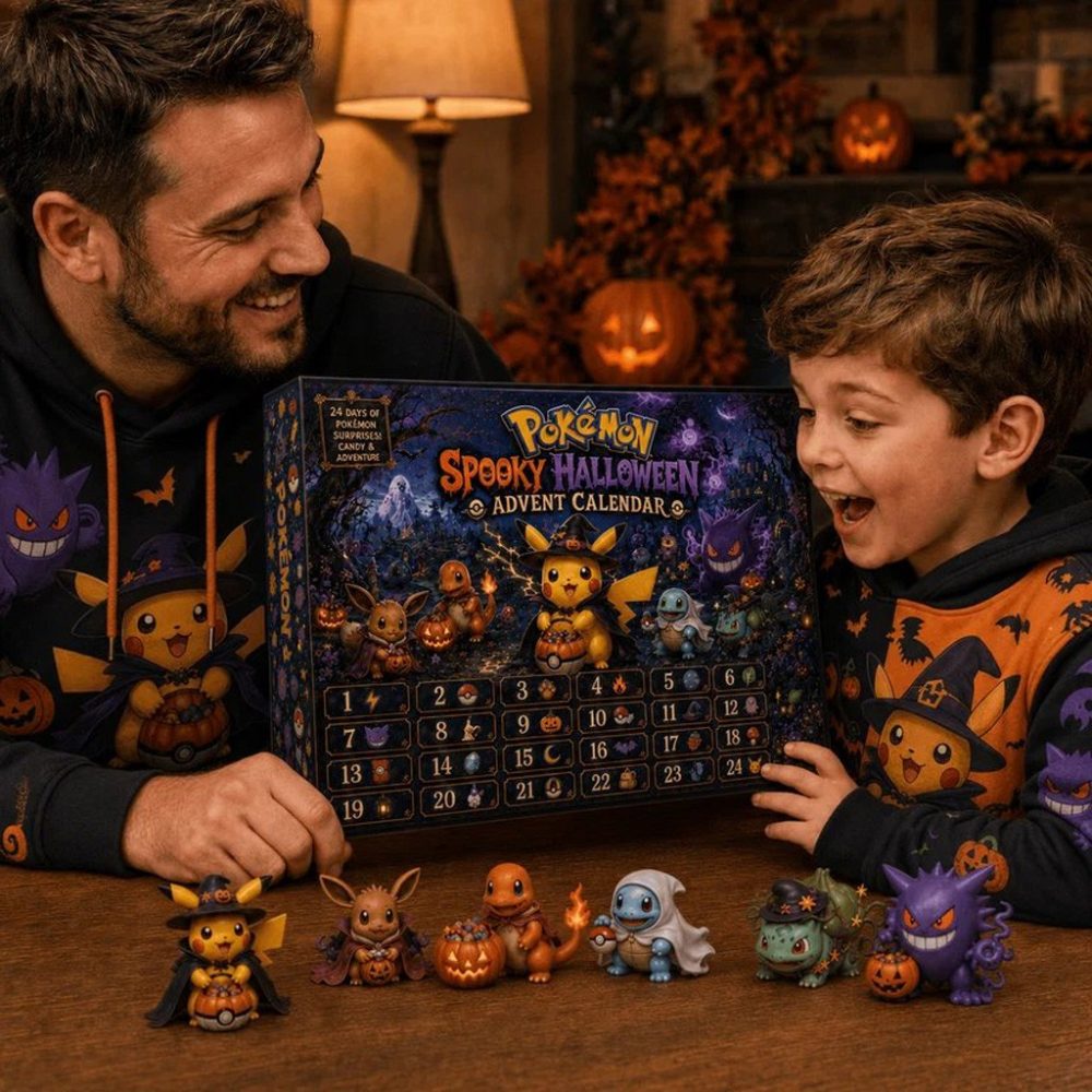 Pokemon Halloween Advent Calendar 2026 24 Days Spooky Ornaments Pokemon Merch Gift For Kids