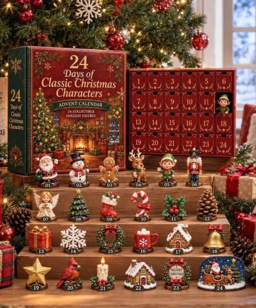 24 Days Of Christmas Santa Characters Advent Calendar Xmas Tree Ornaments Holiday Home Decor