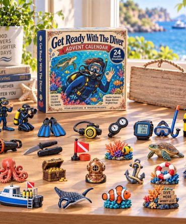 24 Days Of Deep Sea Diver Advent Calendar Christmas Ornaments Best Xmas Gift For Diver
