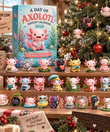 Axolotl Advent Calendar 24 Days Of Christmas Ornaments Axolotl Merch Cute Gift For Xmas