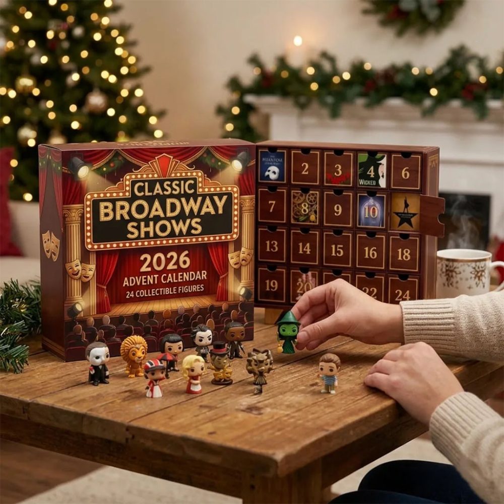 Classic Broadway Shows 2026 Advent Calendar Christmas Ornaments Xmas Tree Decorations