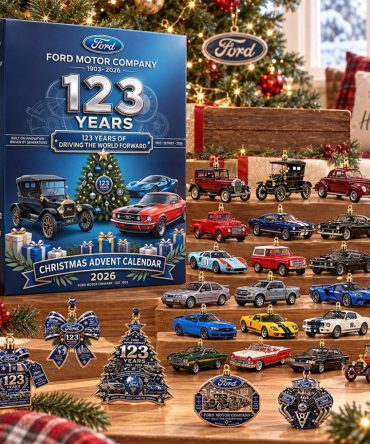 Ford Motor 123Rd Anniversary Advent Calendar Christmas Tree Ornaments Ford Merch Dad Gifts