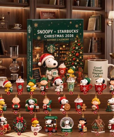 Starbucks Peanuts Merch Snoopy Christmas 2026 Advent Calendar Xmas Tree Ornaments Snoopy Merch