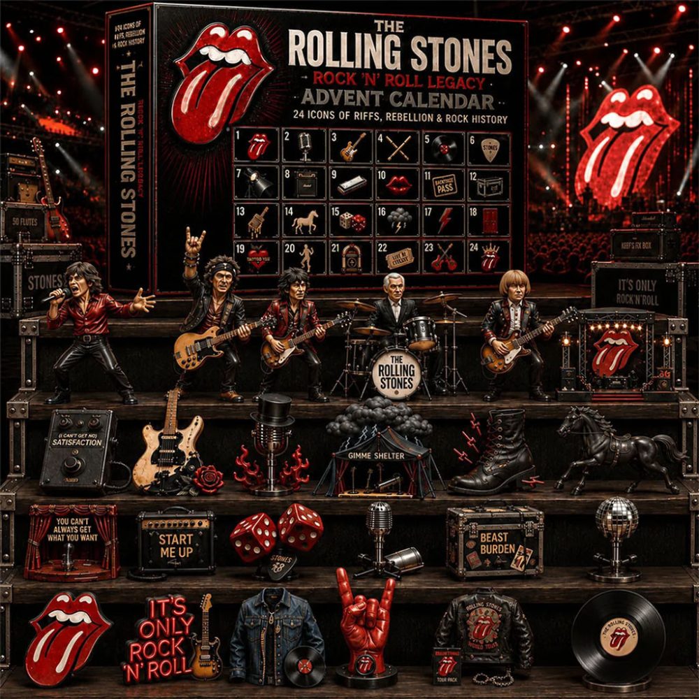 The Rolling Stones Advent Calendar Rock N Roll Legacy Christmas Ornaments Rolling Stones Merch