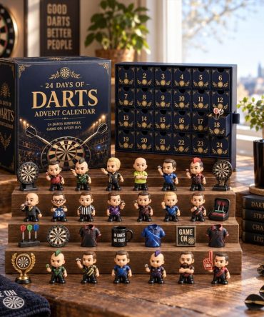 24 Days Of Darts Advent Calendar Christmas Ornaments Xmas Gift For Darts Lovers