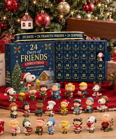 Snoopy Peanuts Advent Calendar 24 Days Of Friends Christmas Ornaments Snoopy Merch Xmas Gifts