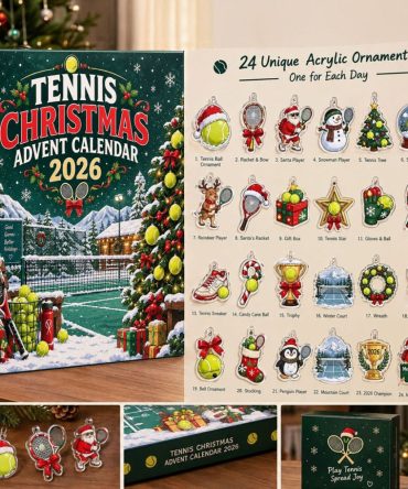 Tennis Christmas Advent Calendar 2026 Christmas Ornaments Box Xmas Gifts For Tennis Lovers