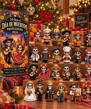 Dia De Muertos Professions 2026 Advent Calendar 24 Days Of Holiday Ornaments Family Gifts