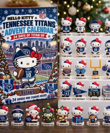 Hello Kitty X Tennessee Titans Advent Calendar 24 Days Of Titan Up Christmas Ornaments Fan Gift