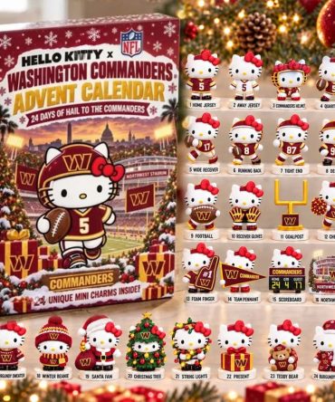 Hello Kitty X Washington Commanders Advent Calendar Hail To The Commanders Christmas Ornaments