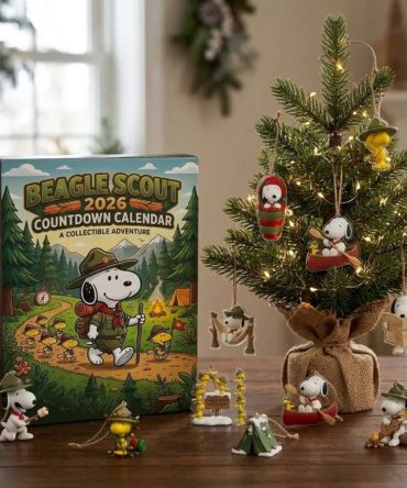 Snoopy Beagle Scout 2026 Advent Calendar Xmas Tree Ornaments Gifts For Snoopy Lovers