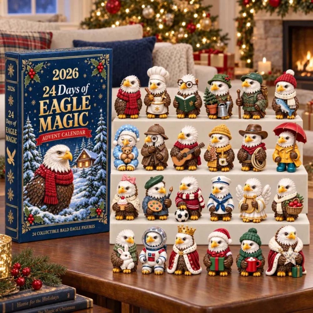 24 Days Of Eagle Magic Advent Calendar Christmas Ornament Xmas Gift For Eagle Lovers